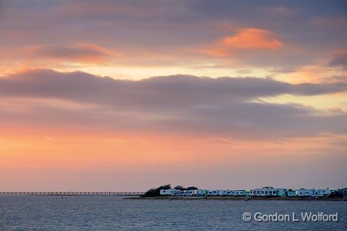 Goose Island Bayfront At Sunset_40505.jpg - Photographed along the Gulf coast near Rockport, Texas, USA.